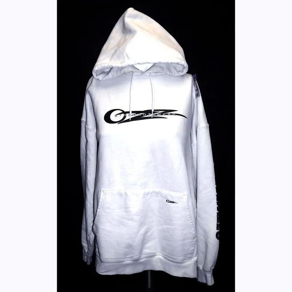 Extreme Ozzwear thick white hoodie
